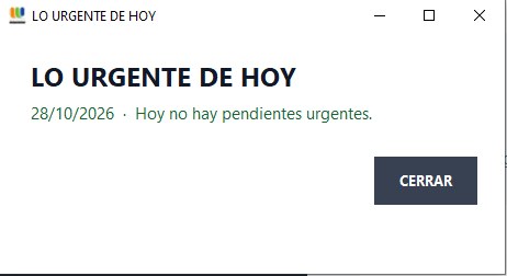 Aviso Lo urgente de hoy